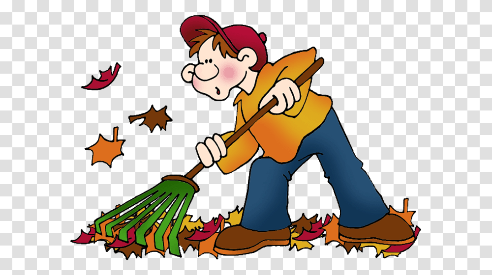 Rake Rake The Leaves Clipart, Outdoors, Building, Garden, Worker Transparent Png