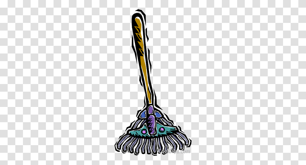 Rake Royalty Free Vector Clip Art Illustration, Weapon, Weaponry, Broom Transparent Png