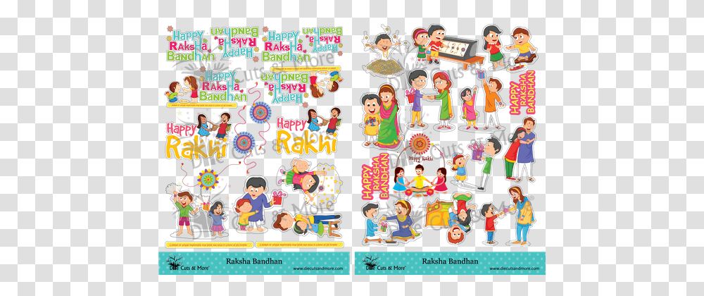 Raksha Bandhan Cartoon, Person, Collage, Poster, Advertisement Transparent Png