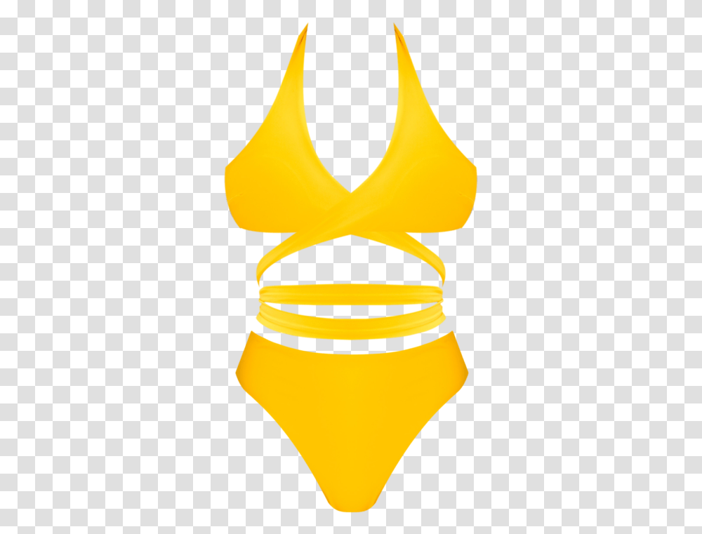 Rakya Yellow High Waist Bikini Yellow Bikini, Architecture, Building, Symbol, Pillar Transparent Png