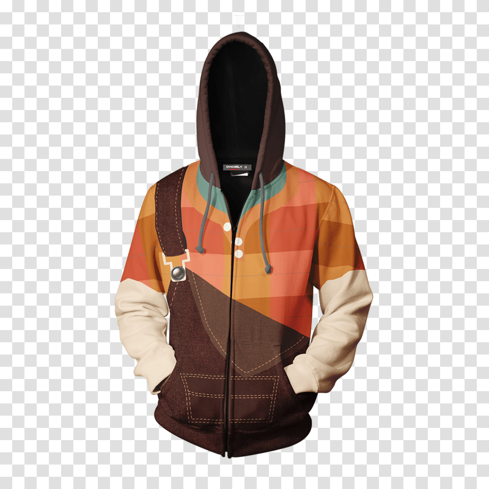 Ralph Cosplay Wreck It Zip Up Hoodie Jacket Tn30020 Logo, Clothing, Apparel, Sweatshirt, Sweater Transparent Png
