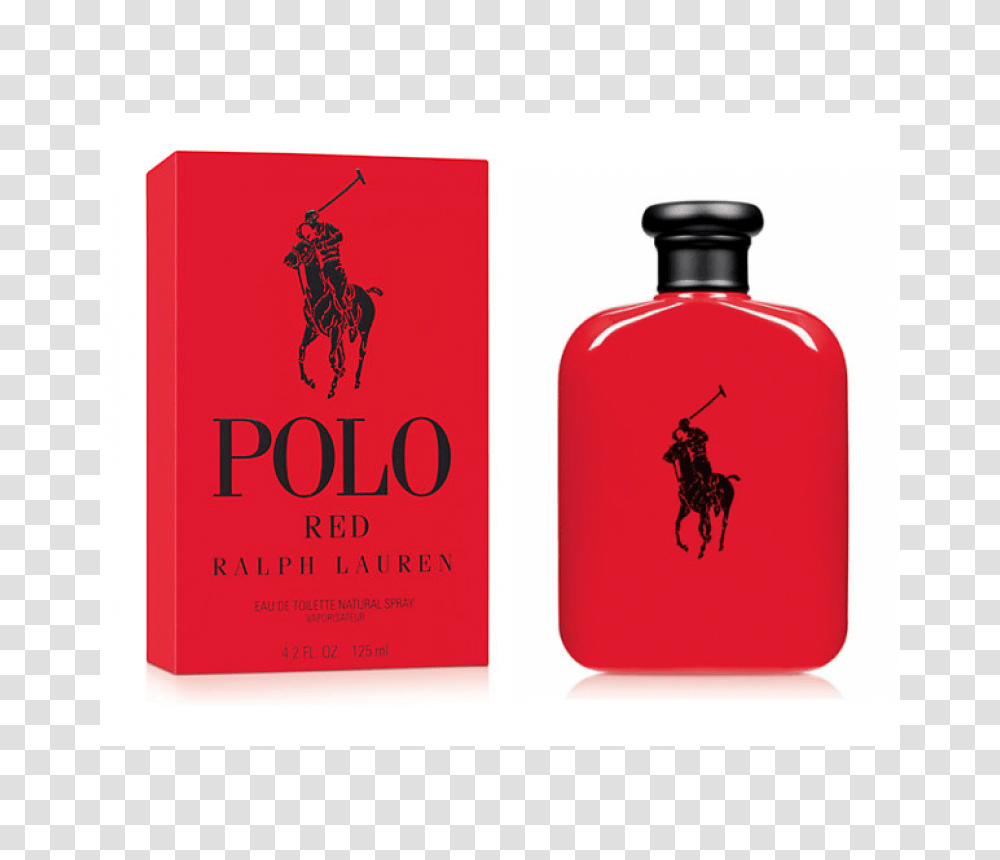 Ralph Lauren Polo Red Ml For Men, Bottle, Cosmetics, Aftershave, Perfume Transparent Png