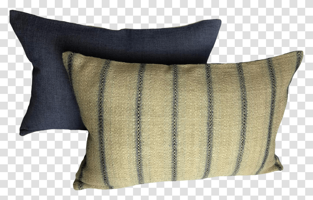 Ralph Lauren Woven Stripe Pillow With 9010 Down Insert Cushion, Bag Transparent Png