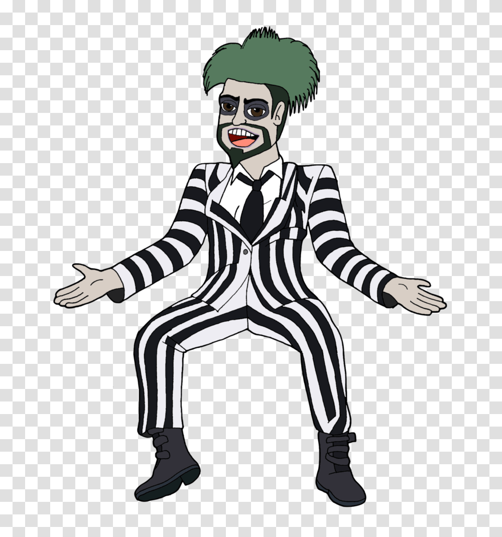 Ralphie As Beetlejuice, Performer, Person, Human, Clown Transparent Png