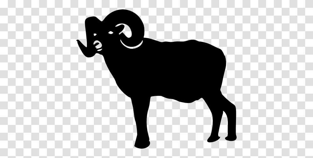 Ram Clipart, Mammal, Animal, Sheep, Silhouette Transparent Png