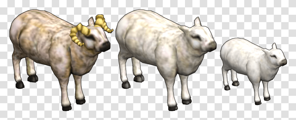 Ram Ewe Lamb, Figurine, Animal, Mammal, Cow Transparent Png