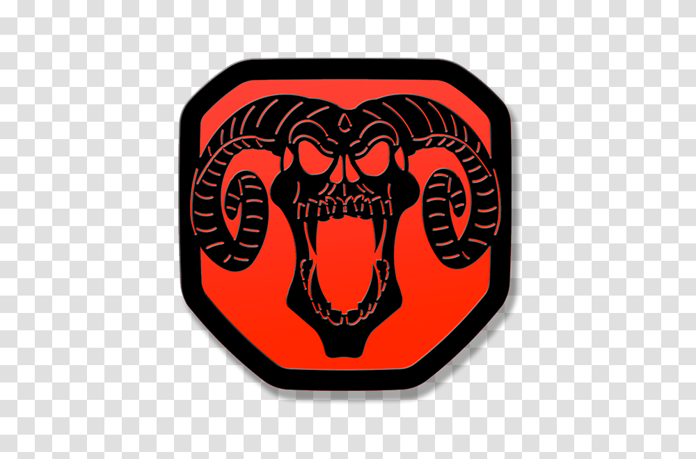 Ram Skull Tailgate Emblem 2019 Up Ram Ram 1500 Clipart Emblem, Armor, Heart, Mouth Transparent Png