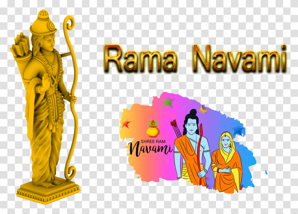 Rama Navami Image File19 Background Cartoon, Person, Advertisement Transparent Png