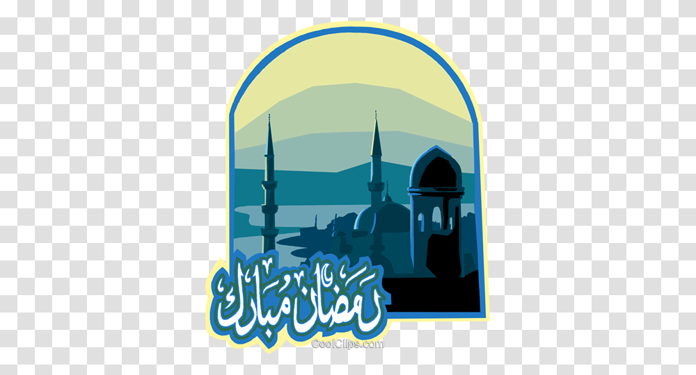 Ramadan Blessed Greeting Royalty Free Vector Clip Art Illustration, Dome, Architecture, Building, Poster Transparent Png
