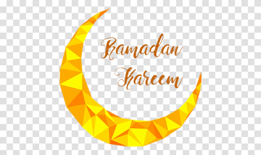 Ramadan Kareem Modern Crescent Vector Ramadan Kareem, Plant, Label Transparent Png