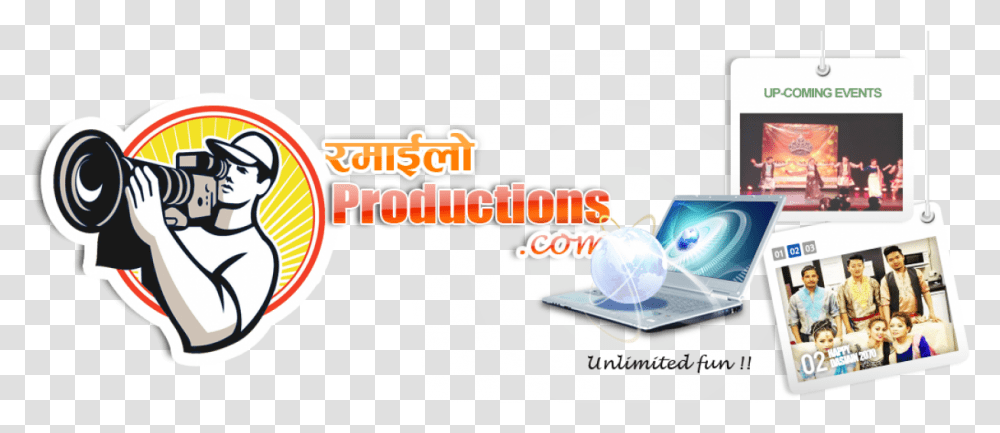 Ramailo Entertainment Productions Graphic Design, Person, Laptop, Computer, Electronics Transparent Png