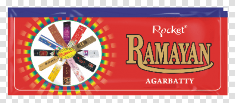 Ramayan A Pouch Rocket Brand Agarbatti Ramayan, Label, Advertisement, Poster Transparent Png