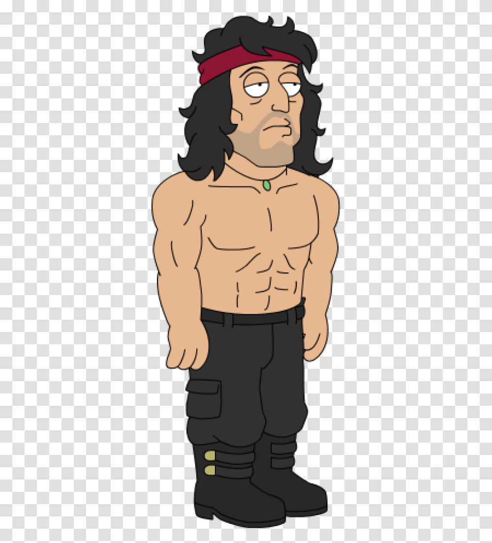 Rambo Animation, Face, Person, Human, Torso Transparent Png