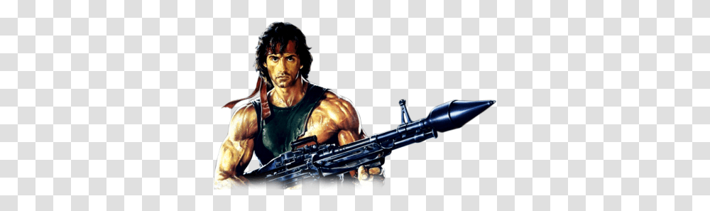 Rambo, Character, Person, Human, Gun Transparent Png