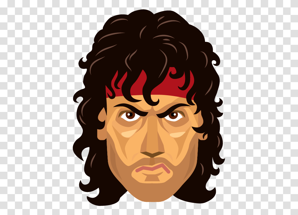 Rambo, Face, Hair, Head, Portrait Transparent Png