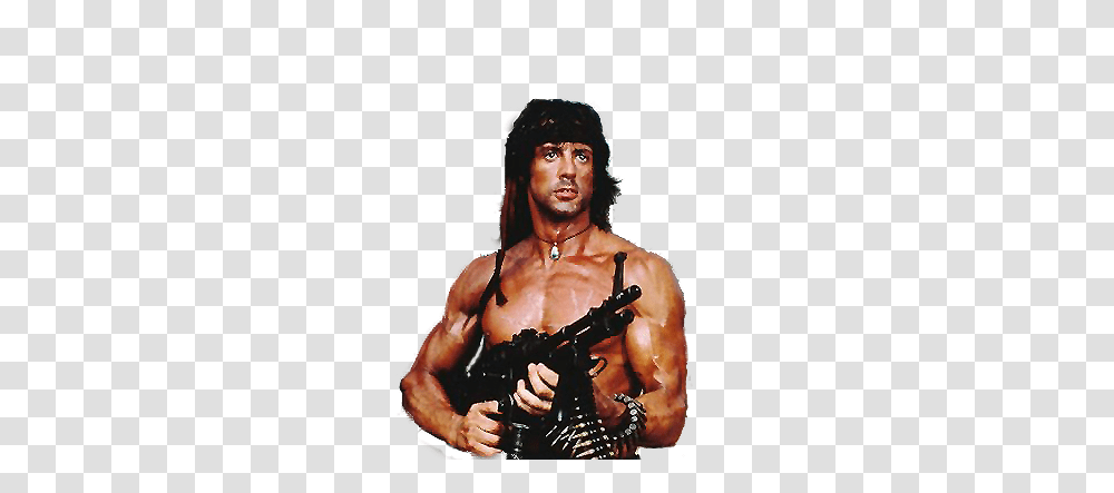 Rambo, Fantasy, Person, Weapon, Advertisement Transparent Png