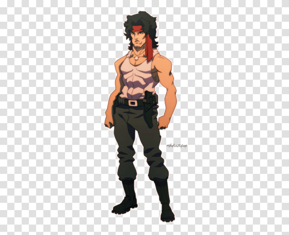 Rambo Image Background Rambo Cartoon, Person, Human, Military Uniform, Comics Transparent Png