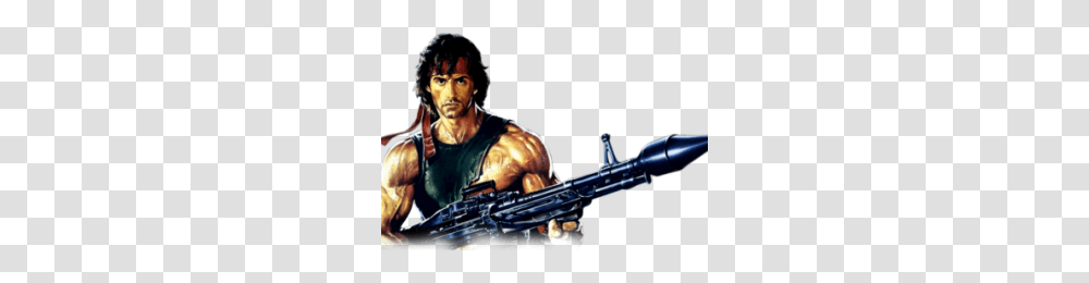 Rambo Image, Gun, Weapon, Weaponry, Person Transparent Png