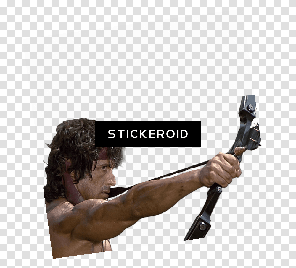 Rambo, Person, Bow, Hand, Arm Transparent Png