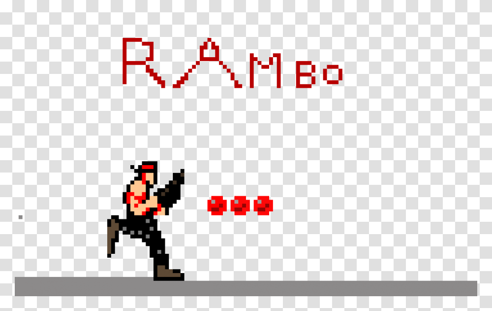 Rambo Pixel Art Maker, Digital Clock, Pac Man Transparent Png