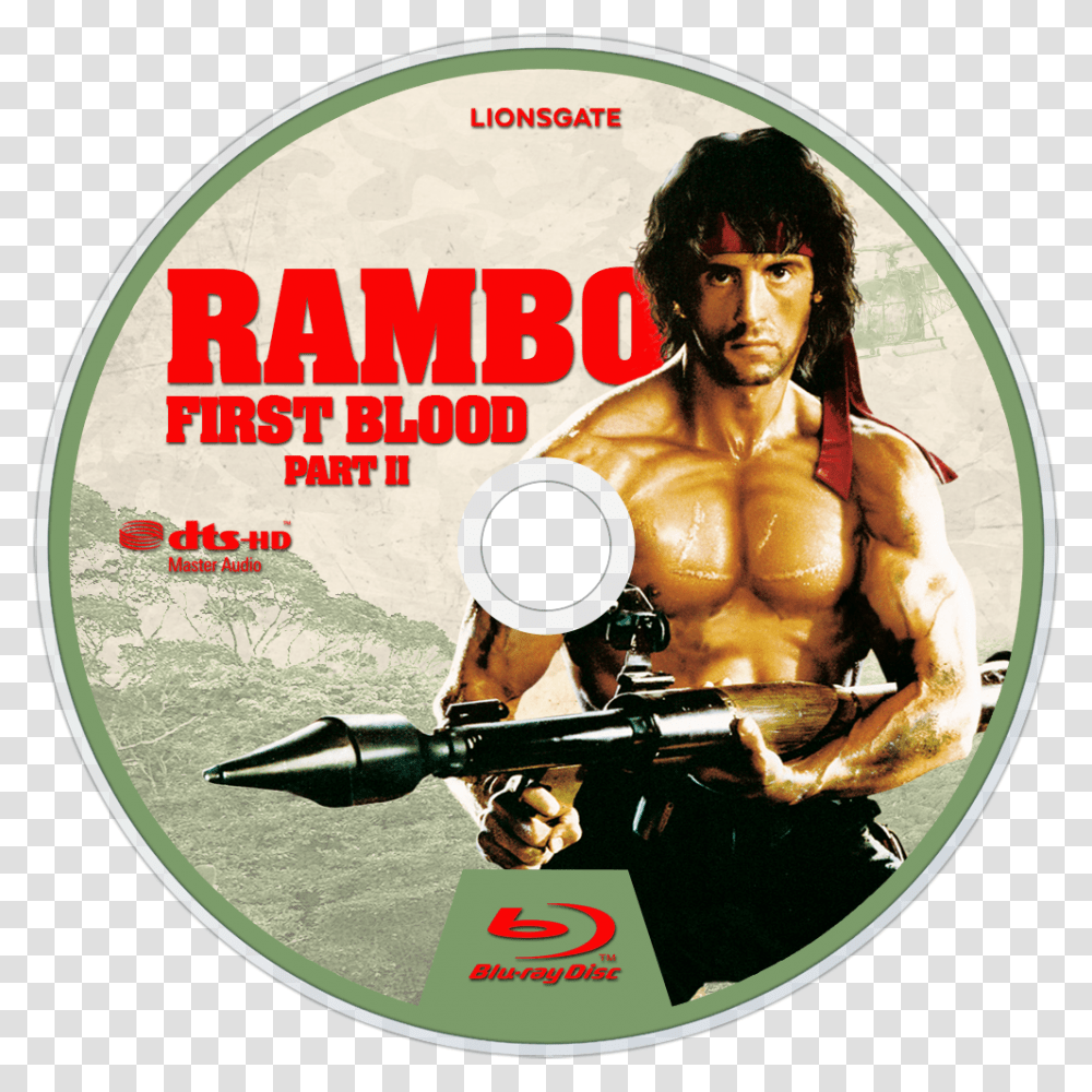 Rambo Rambo First Blood Part Ii Blu Ray, Disk, Dvd, Person, Human Transparent Png