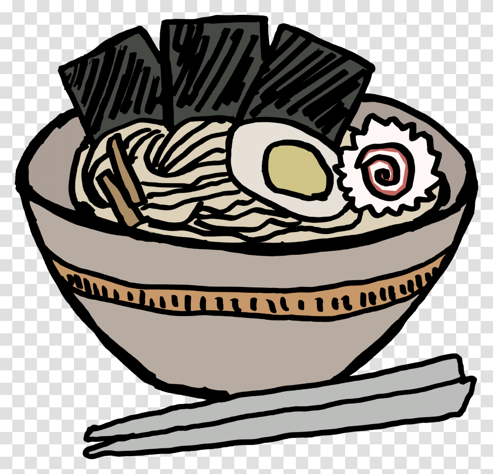 Ramen Bowl Nori Vector Clipart Image, Meal, Food, Dish, Soup Bowl Transparent Png