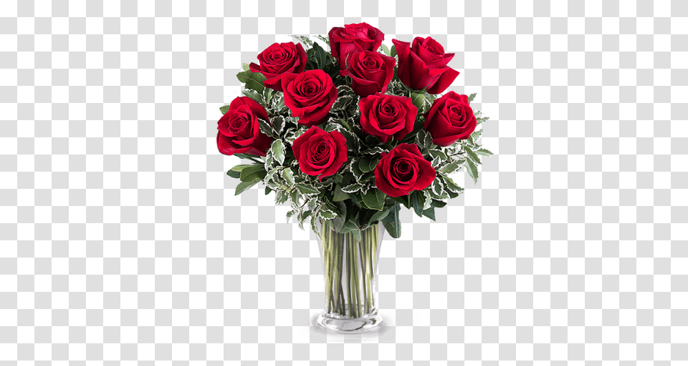 Ramo De 10 Rosas Rojas Valentines Day Unique Flower Bouquet, Plant, Flower Arrangement, Blossom, Rose Transparent Png