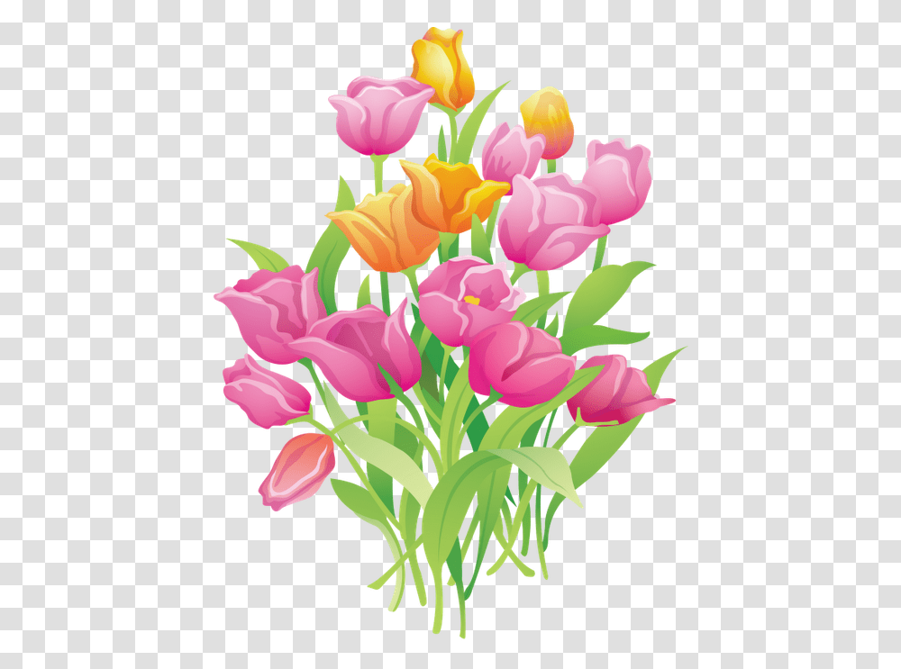 Ramo De Flores Animado Clipart Tulip Spring Flowers Clip Art, Plant, Blossom, Flower Arrangement, Flower Bouquet Transparent Png