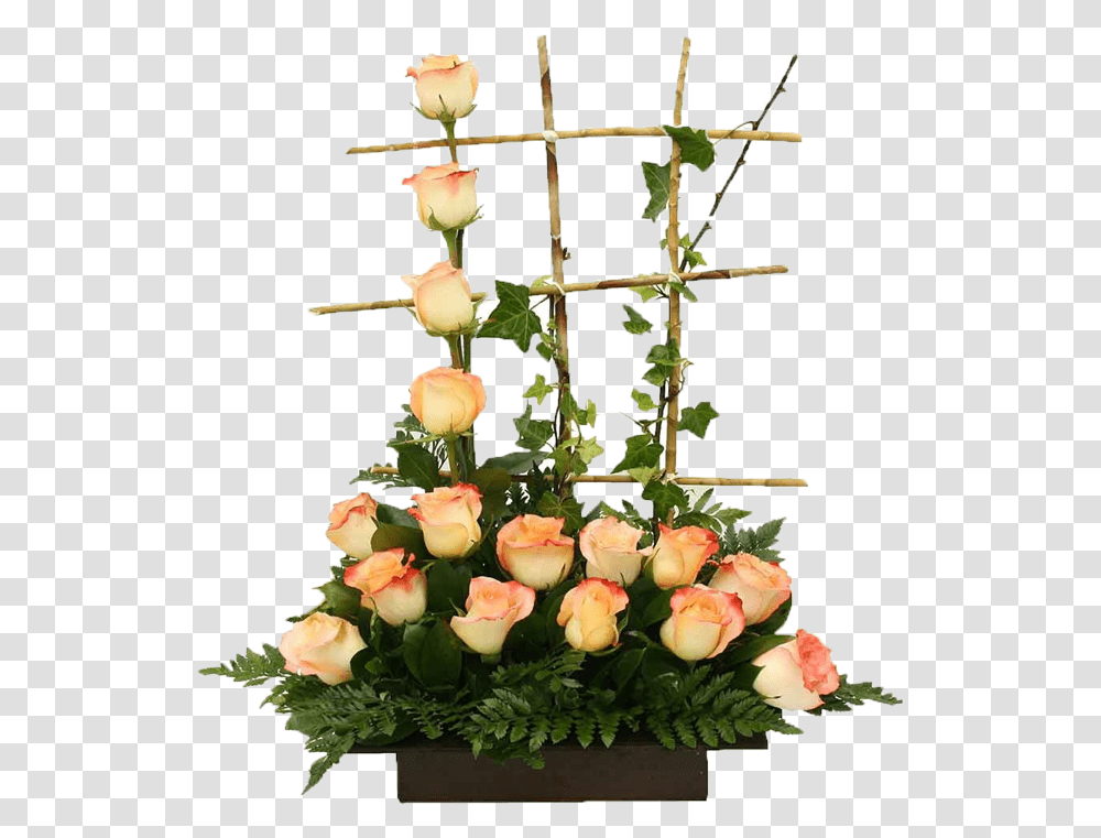 Ramo De Rosas Arreglos Florales En Madera, Plant, Flower, Blossom, Flower Arrangement Transparent Png
