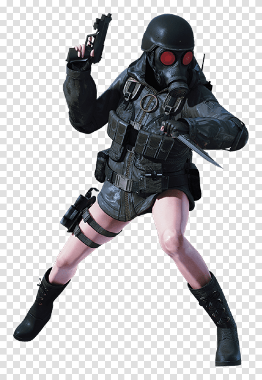 Ramode Costume Lady Hunk Resident Evil Revelations Lady Hunk, Helmet, Person, Ninja Transparent Png