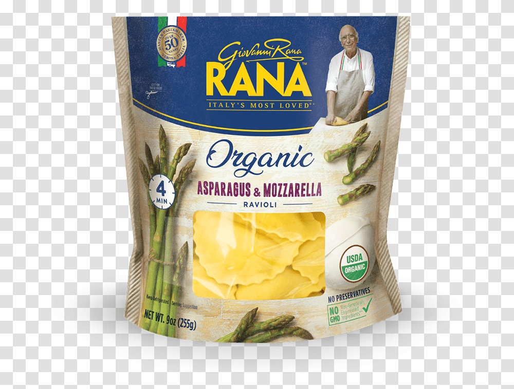 Rana Organic Ravioli, Person, Human, Food, Plant Transparent Png