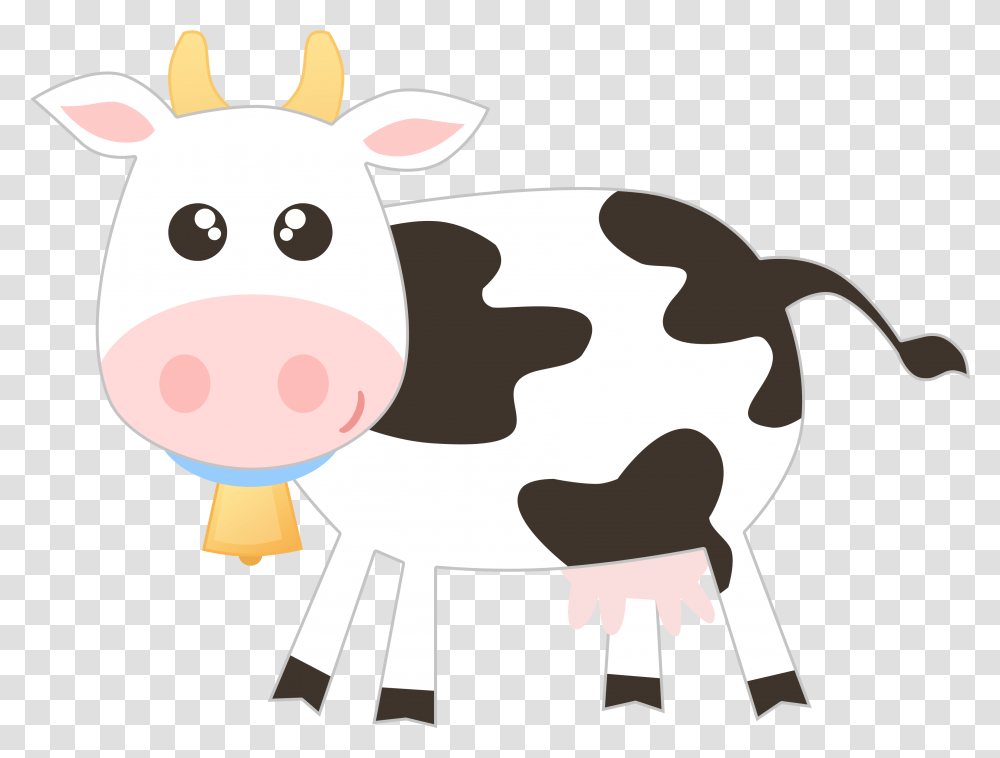 Ranch Clipart Farm Animals Birthday Invitations Printable, Cow, Cattle, Mammal, Dairy Cow Transparent Png
