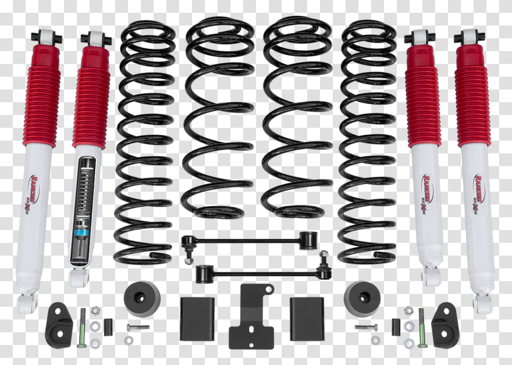 Rancho 2 Inch Sport Suspension System For 2018 Jeep Rancho Jeep Wrangler Lift Kit, Coil, Spiral Transparent Png