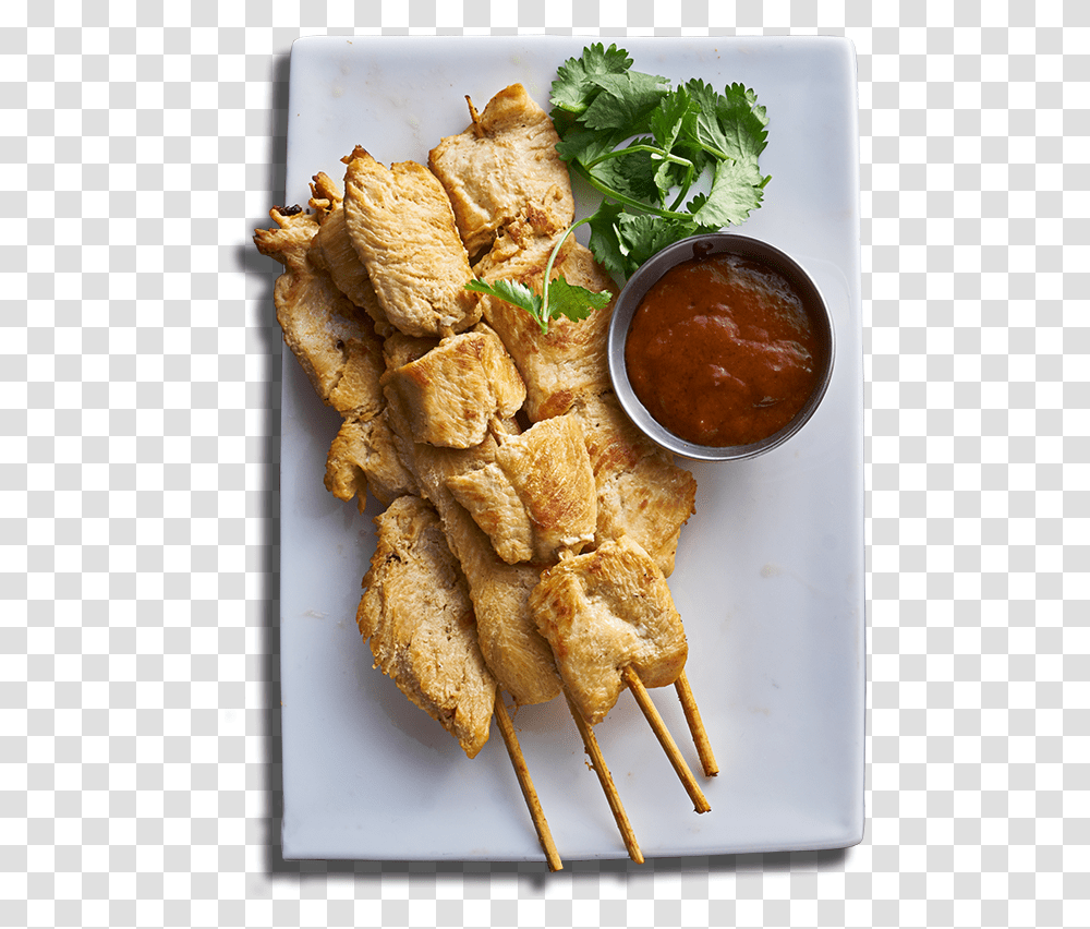 Random Food Image Satay, Fried Chicken, Dish, Meal, Pineapple Transparent Png