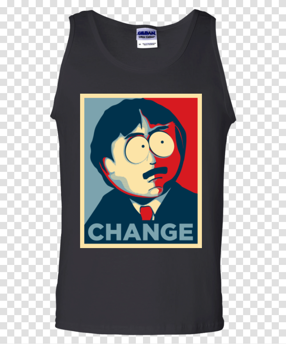 Randy Marsh Change Shirt Obama Poster Style Randy Marsh Change, Apparel, Advertisement, T-Shirt Transparent Png
