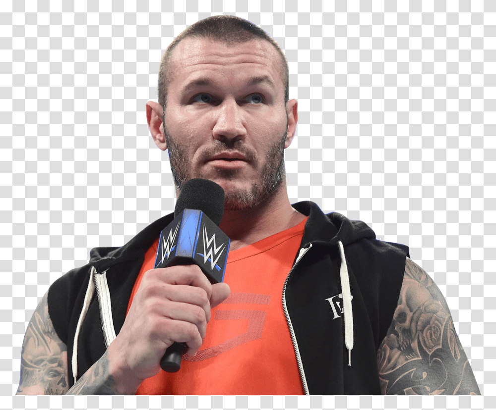 Randy Orton Leather Jacket, Microphone, Electrical Device, Person, Human Transparent Png