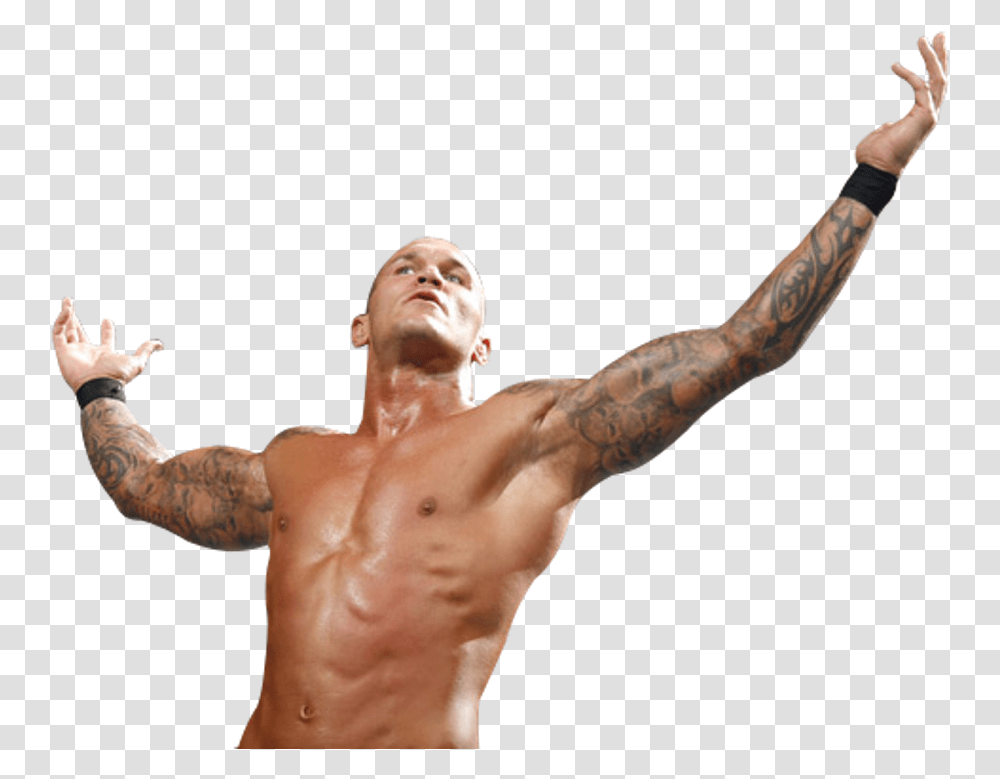 Randy Orton Raising Hands Awl130 Randy Orton Rko, Arm, Person, Human, Torso Transparent Png
