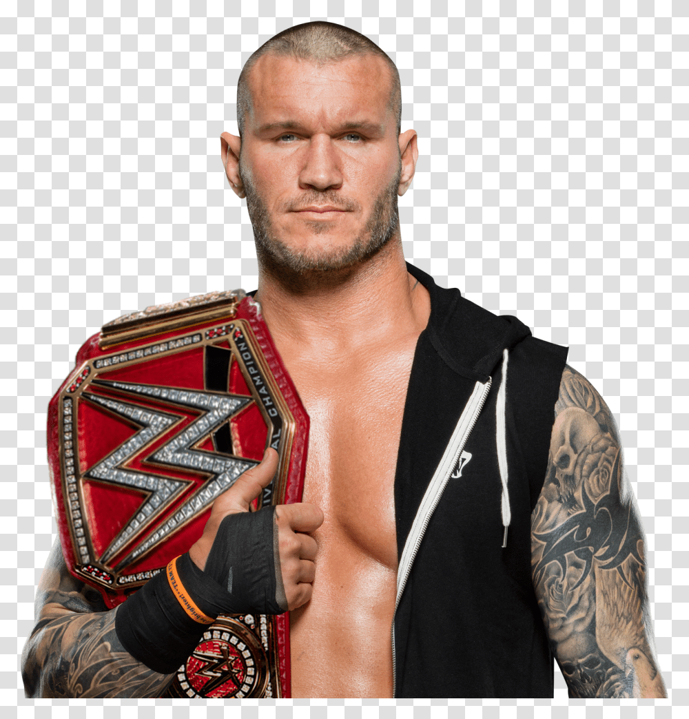 Randy Orton Smackdown Tag Team Champion, Skin, Person, Human, Tattoo Transparent Png