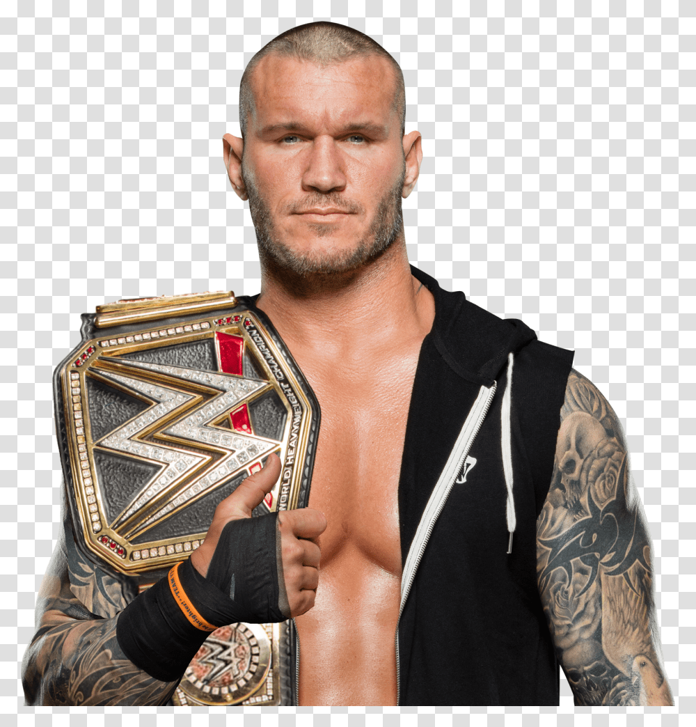 Randy Orton Smackdown Tag Team Champion, Skin, Tattoo, Person, Human Transparent Png