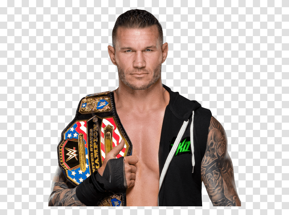 Randy Orton Tag Team Champion, Skin, Person, Human, Tattoo Transparent Png