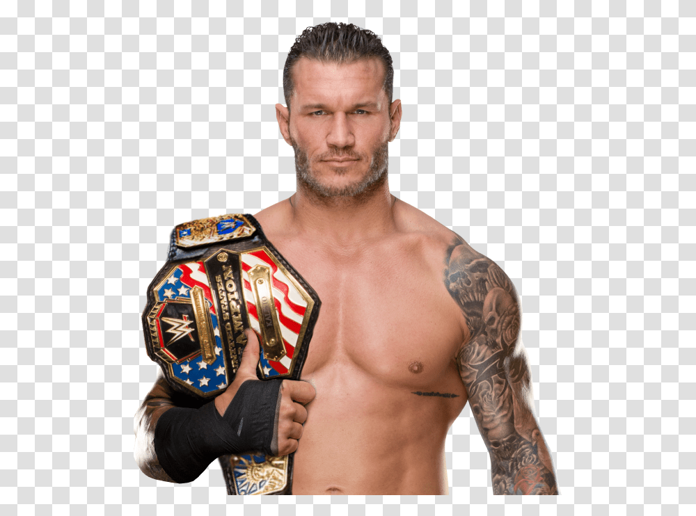 Randy Orton United States Championship Randy Orton Ic Champion, Person, Human, Skin, Tattoo Transparent Png