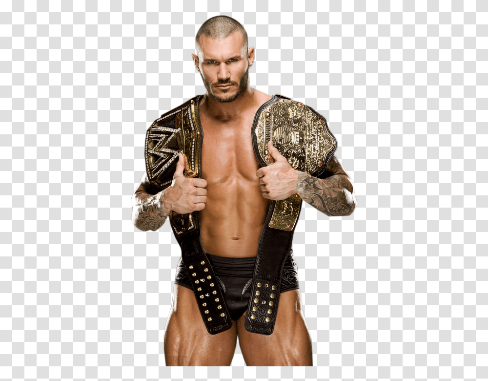 Randy Orton Wwe World Heavyweight Champion, Skin, Person, Man, Tattoo Transparent Png