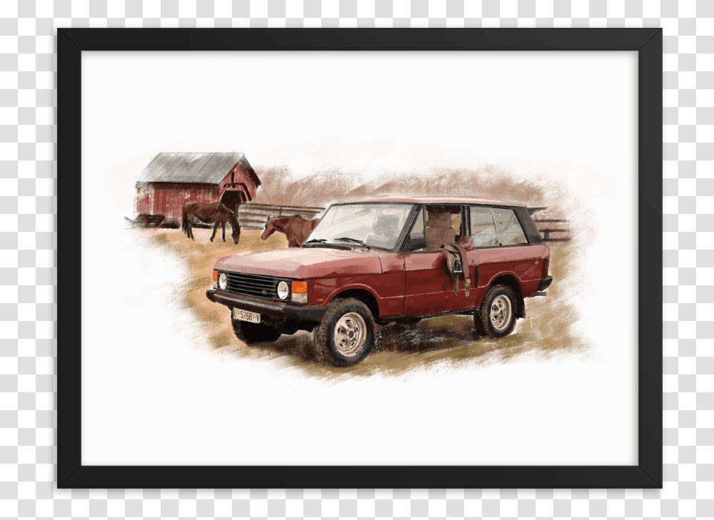Range Rover Classic Mockup Off Road Vehicle, Wheel, Machine, Transportation, Car Transparent Png