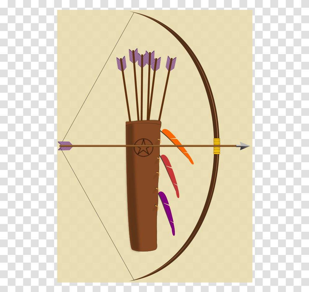 Ranged Weaponlarp Arrowsquiver Clipart Bow And Quiver Of Arrows Transparent Png