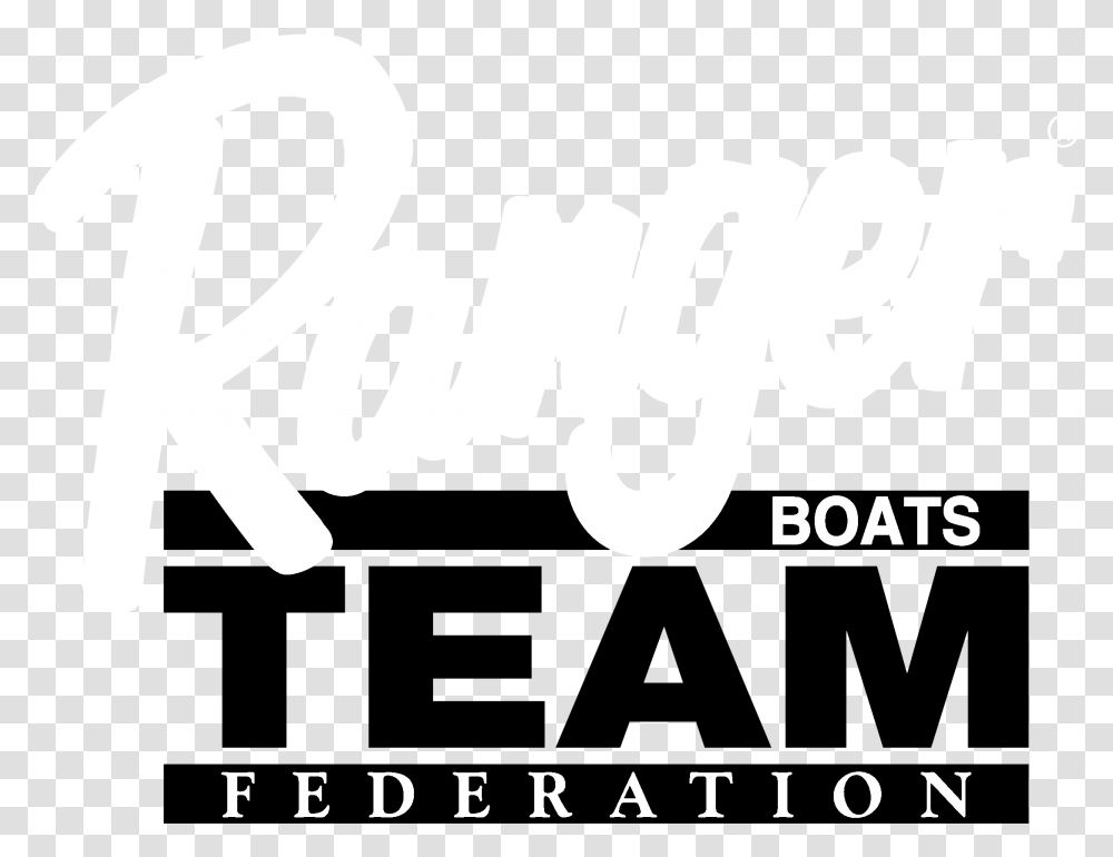 Ranger Boats Team Logo Black And White Ranger Boats, Label, Alphabet, Word Transparent Png