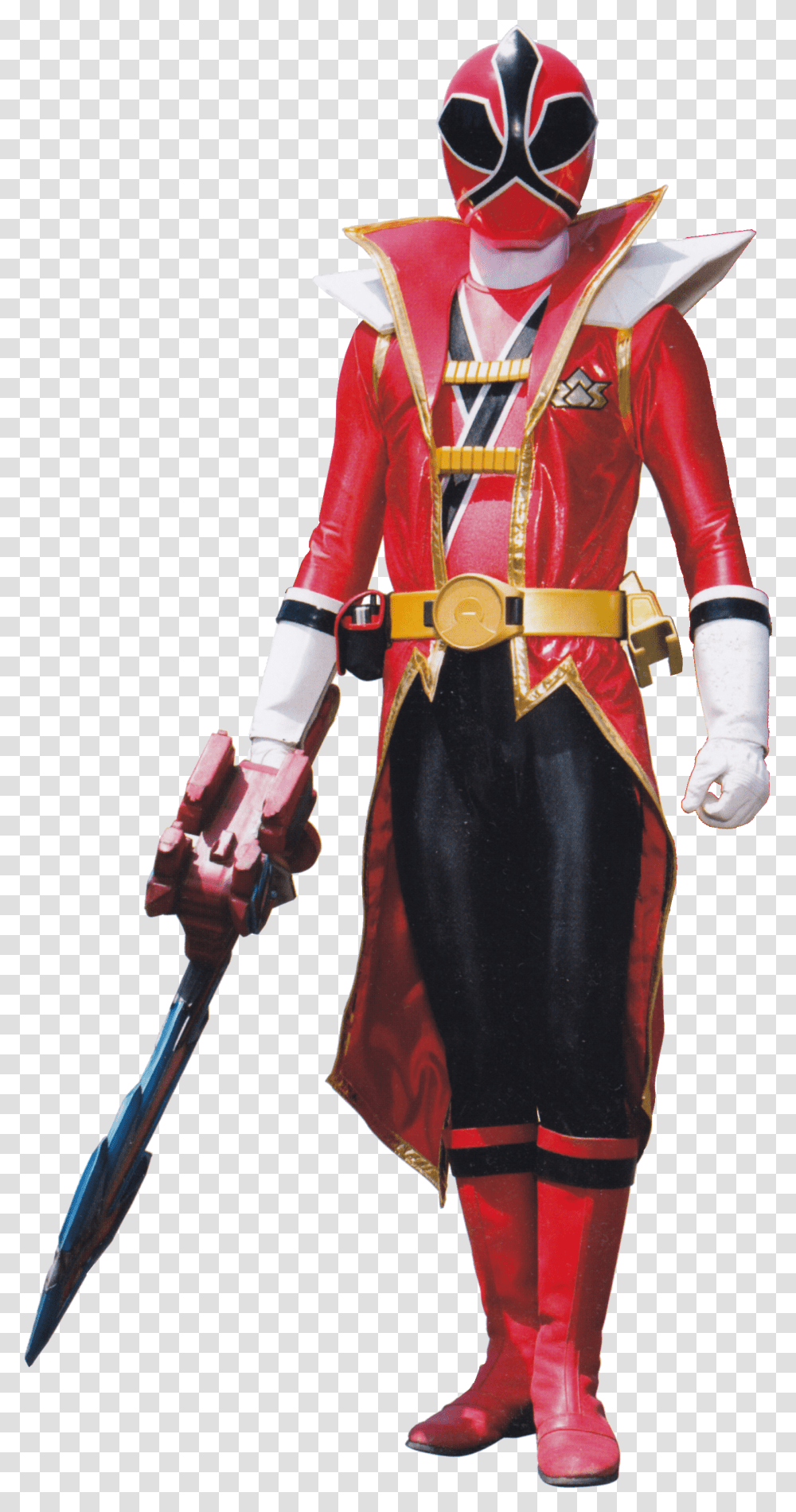Ranger Clipart Power Ranger Super Samurai Red Ranger, Costume, Person, Figurine, Cosplay Transparent Png