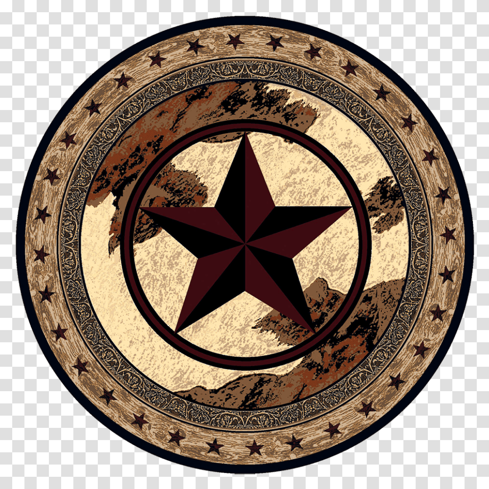 Ranger Hideout Round Rug Tony Cakes, Compass, Star Symbol, Emblem Transparent Png