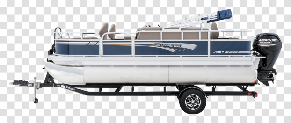 Ranger Rp180f Affordable Fishing Pontoon Boat Boat, Vehicle, Transportation, Tire, Wheel Transparent Png