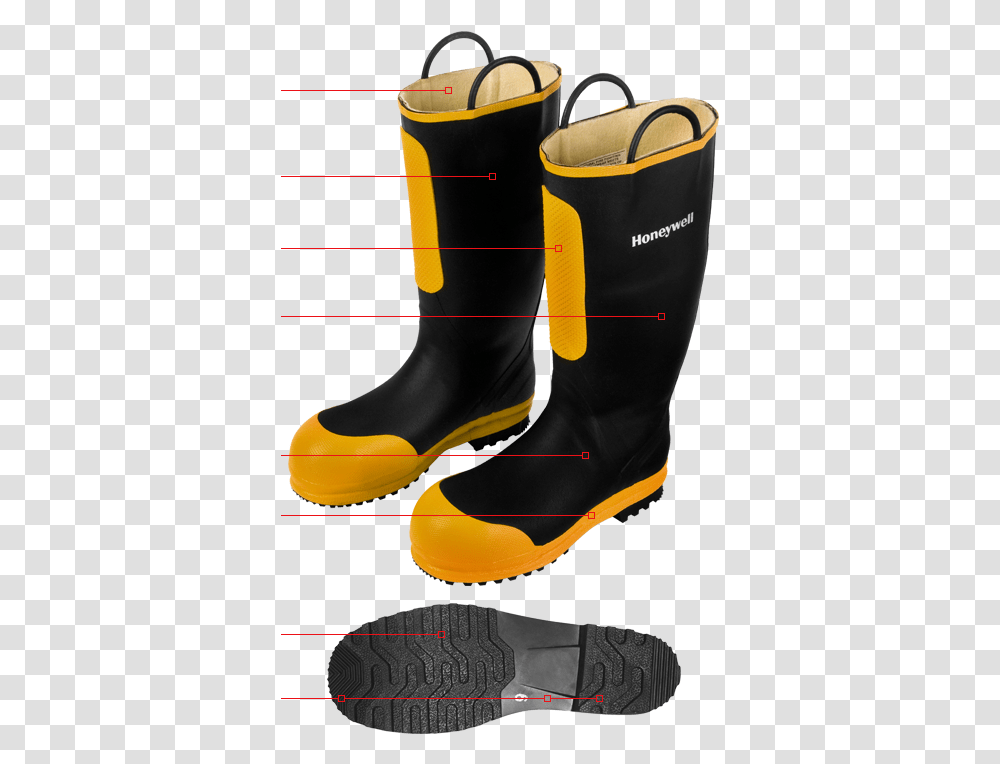 Ranger Series Model 1500 Honeywell Fire Boots, Clothing, Apparel, Footwear, High Heel Transparent Png