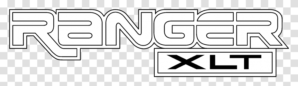 Ranger Xlt Logo Black And White Ford Ranger, Sign, Label Transparent Png
